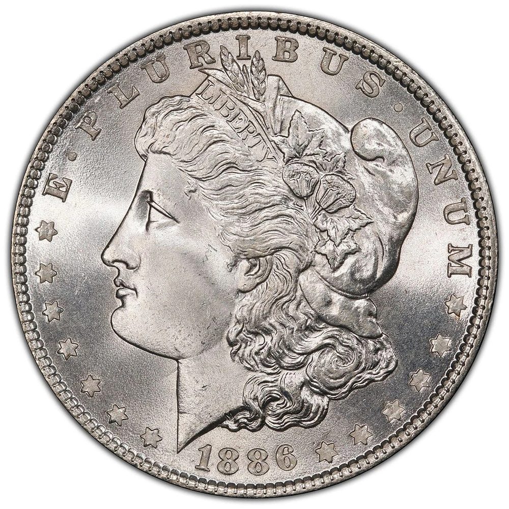 1886 P Morgan Silver Dollar